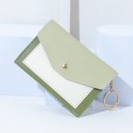 Wholesale Women Fashion Simple Color Block Flap Square Wallet - Image 4