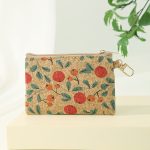 Wholesale Women Fashion Vintage Cashew Watermelon Floral Print Square Zipper Wallet - Image 4