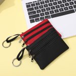 Wholesale Women Simple Solid Color Multi-Pocket Zipper Wallet - Image 3