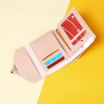 Women Fashion Heart Shape Flap Square Mini Wallet - Image 3