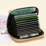 Women Fashion Simple Bee Letter Decorative Multi-Card Zipper Wallet - Image 3