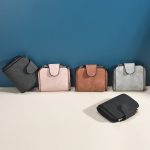 Wholesale Women Retro Simple Multi-Card Solid Color Wallet - Image 5