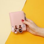 Wholesale Women Fashion Cute Cartoon Animal Embroidered Folding Mini Wallet - Image 4