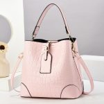 Wholesale Women Fashion Casual Solid Color Crocodile Pattern Large Capacity Handbag - Image 3