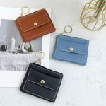 Wholesale Women Fashion Casual Solid Color PU Zipper Wallets