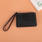 Wholesale Women Fashion Casual Solid Color PU Zipper Two-Fold Wallets - Image 4