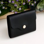 Wholesale Fashion Simple Retro Solid Color Mini Coin Card Bag Wallets - Image 4
