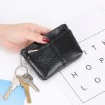Wholesale Women Fashion Solid Color Leather Card Bag Zipper Wallet - Image 4