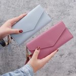 Wholesale Simple Solid Color Multi-Function Litchi Pattern Wallet - Image 4