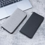 Wholesale Business Canvas Zip Large Capacity Multi-Card Slot Wallet - Image 4