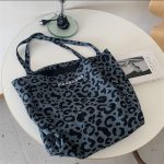 Wholesale Women Leopard Print Large Capacity Tote Shopping Bag