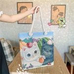 Wholesale Fashion Cartoon Jacquard Canvas Tote Bag - Image 4