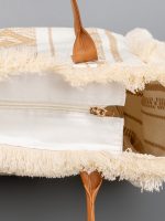 Bohemian Large Capacity Tassel Canvas Tote Bag - Image 5