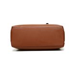 Women Fashion Casual Solid Color Litchi Pattern Handbag - Image 5