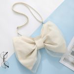 Women'S Fashion Design Bow Canvas Shoulder Bag - Image 3