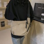 Wholesale Women Simple Casual Solid Color Canvas Shoulder Bag - Image 3