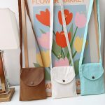 Wholesale Women Fashionable Simple Macaroon Solid Color Canvas Mini Crossbody Bag