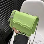 Wholesale Women Fashion Casual Solid Color Simple Chain Small Square Crossbody Bag - Image 3