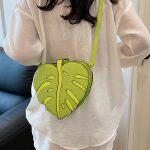 Wholesale Women Fashion Creative Cartoon Leaf Shape Crossbody Bag - Image 3