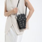 Wholesale Women Fashion Gothic Coffin Chain Rivet Cross Crossbody Bag - Image 4
