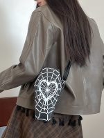 Wholesale Women Fashion Gothic Spider Web Crossbody Bag - Image 3