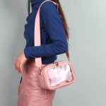 Wholesale Women Fashion Casual Solid Color Transparent Crossbody Bag - Image 4