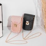 Women Fashion Flip Lock Rectangular Chain Crossbody Bag - Image 3