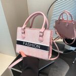 Wholesale Women Fashion Casual Simple Letter Embroidered Handbag - Image 3