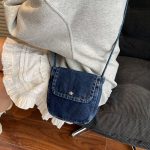 Wholesale Women Fashion Simple Casual Denim Crossbody Bag - Image 3