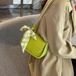 Wholesale Solid Color Women Summer Underarm Small Square Bag - Image 4