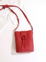 Women Soft Leather Solid Color Crossbody Mobile Phone Bag - Image 4