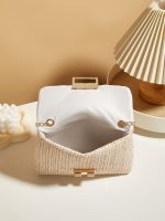 Fashion Women Summer Vacation Straw Woven Messenger Bag - Image 4