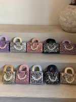 Wholesale Summer Shiny Sequin Pearl Strap Crossbody Mini Bag - Image 4