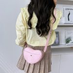 Wholesale Women Fashion Solid Color Embroidered Love Crossbody Bag - Image 3
