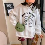 Wholesale Women Fashion Cute Cartoon Plush Frog Doll Crossbody Bag - Image 3