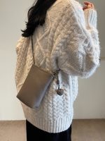 Simple Solid Color Mini Crossbody Bag - Image 5