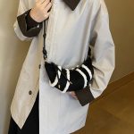 Wholesale Vintage Patchwork Mini Horn Crossbody Bag - Image 5