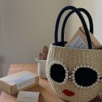 Wholesale Bohemian Creative Glasses Red Lip Woven Handbags - Image 4