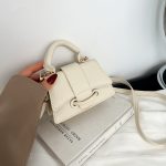 Wholesale Women Fashion Solid Color Mini Litchi Pattern Crossbody Bag - Image 3