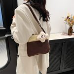 Wholesale Women Fashion Cute Lamb Fur Plush Pendant Crossbody Bag - Image 3