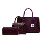 Wholesale Simple And Fashionable Bag Lizard Print Handbag Three-Piece Set - Image 4