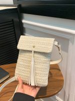 Wholesale Fashion Straw Mini Crossbody Bag - Image 4