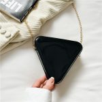 Wholesale Women Fashion Creative PVC Triangle Chain Mini Crossbody Jelly Bag