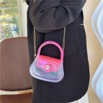 Wholesale Women Fashion Creative Macaron Transparent Chain Mini Crossbody Jelly Bag - Image 3