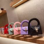 Women Fashion Solid Color Square Mini Chain Handle Crossbody Bag - Image 4