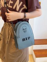 Halloween Creative Skull Tombstone Crossbody Bag - Image 4