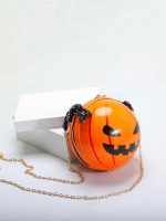 Wholesale Fashion Creative Funny Halloween Pumpkin Devil Acrylic Chain Crossbody Bag - Image 4