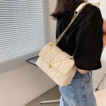 Wholesale Women Chic Flap Buckle Design Solid Color PU Crossbody Bag - Image 4