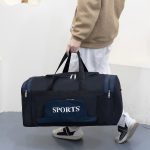 Wholesale Men Leisure Sports Alphabet Large Capacity Oxford Duffle Bag - Image 3