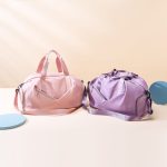 Wholesale Fashion Casual Solid Color Portable Dry And Wet Separation Fitness Travel Duffle Bags - Image 2